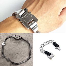 Alyx Chain Necklace Men Women Hight Quality Streetwear Metal Button Bracelet Belts Alyx Accessories Q0809
