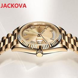 High Quality Men mechanical automatic watch 41mm Day-date sapphire president bracelet fluted bezel luxury mens watches Professional 316L Stainless Steel Clock