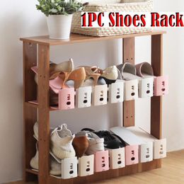 Clothing & Wardrobe Storage Creative Plastic Shoes Rack Organiser Space-Saving Adjustable Durable Shoe Save Space Home