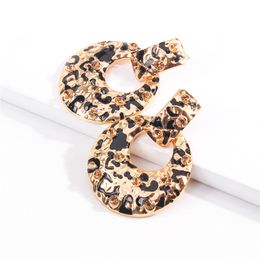 Leopard Hoop & Huggie Alloy Earrings Women's Stud Earring Jewelry Ear ring E4667