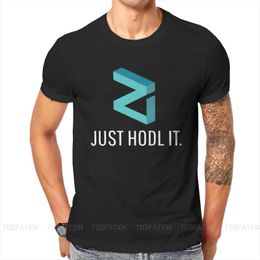 Men's T-Shirts Zil Zilliqa Blockchain Cryptocurrency Crypto Tshirt For Men Just Hodl It Soft Casual Tee T Shirt Novelty Trendy Loose
