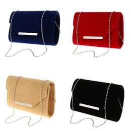 Storage Bags Women's Faux Suede Evening Clutch Bag Crossbody Formal Shoulder Handbag