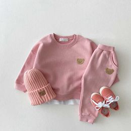 Infantil Newborn Suit Baby Boys Clothing Set Long Sleeve Sweatershirt Tracksuit Tops Pants Autumn Children Boys Outfits Baby Set G1023
