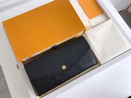 Luxury designer sarah Whole wallet 7 Colours fashion single zipper pocke men women leather lady ladies long purse with orange b2265