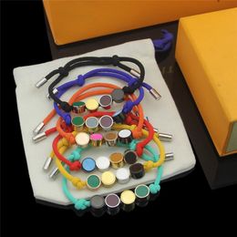 Fashion Party Favour 6 Colours Colourful Corded Bracelet with String Beads Strands In Gift Retail Box Stock SL01