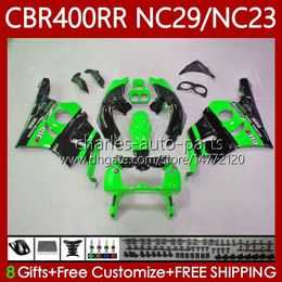 Bodywork Kit For HONDA CBR 400 RR CC 400CC NC29 94 95 96 97 98 99 Body 66No.93 NC23 CBR400RR CBR 400RR Green black 1994 1995 1996 1997 1998 1999 CBR400 RR 88-99 OEM Fairing