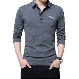 Men's Polo Shirt Autumn Button Brand Male Long Sleeve Polo Shirt Casual Male Shirt Dress Polo Shirts Plus Size 3XL 4XL 5XL 210707