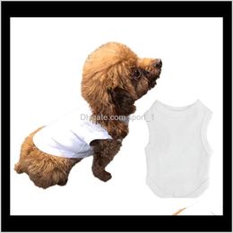 Diy Dogs Sublimation Blank Pets Sleeveless Puppy Vest Supplies Polyester Fibre Arrival Ddtng Apparel 0Siqk