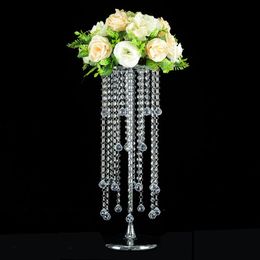 Party Decoration 10 Pcs 23.6'' Tall Acrylic Crystal Wedding Road Lead Centerpiece Event Decoration/event For Table