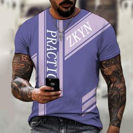 -Мужские футболки GRAFFITI Street Trend Trens T-рубашка Полное тело 3D мода весело абстрактные формы буквы повседневная рубашка хип-хоп