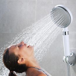 Bathroom Shower Sets 3 Function Handheld Head High Pressure Bath Spa Fixture ABS Filter Water Nozzle For