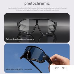 Outdoor Eyewear Top Brand New Photochromic Cycling Glasses Peter Road Bike Men TR90 Sports Sunglasses UV400 Sun glasses