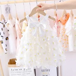 Baby Girls Summer Dress Clothes Princess Party Tulle Toddler Dresses For Newborn Party 1st Birthday Dress 0-2Y Vestidos Clothing Q0716