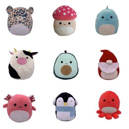 Cross-border new soft plush mushroom pillow plushs salamander pillow Christmas tree pumpkin children&#039;s toys gifts