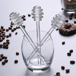 Glass Honey Spoon Dispenser 15cm 5.9inch Long Handle Coffee Stirring Stick Kitchen Accesoires