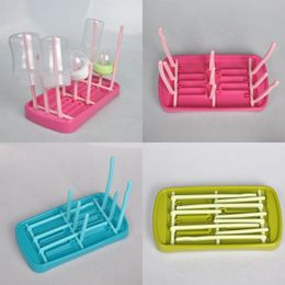 Baby Bottle Drain Drying Racks Utensils Bottle Dry Rack Blue Babies Bottles Cleaning Dryer Drainer Storage Holder 20220222 H1