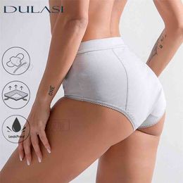 Leak-Proof Menstrual Pantie Incontinence Underwear Period Pants Menstruation Warm Cotton Panty Fast Absorbent Lingerie 210730