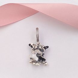 925 Sterling Silver Beads Miki And Mini Dancing Charms Fits European Pandora Style Jewellery Bracelets & Necklace C9651 AnnaJewel