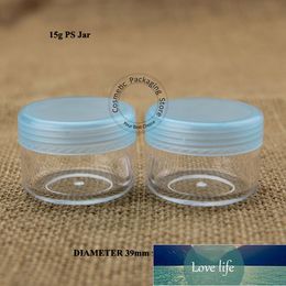 30pcs/Lot Promotion 15g Plastic Cream Jar Empty Sample jar 1/2OZ Women Cosmetic Bottle Small Container Eyeshadow Pot Refillable Factory price expert design Quality
