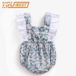 Brand Cotton born Baby Romper 1-3Yrs Boys Girls Clothes Rompers Summer Infant Jumpsuit Overalls 210429