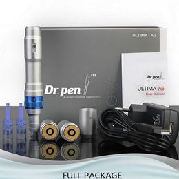 high quality microneedle dermapen derma roller pen Rechargeable Korea Dr. Pen Ultima A6 with needle cartridges