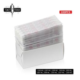 100pcs Mixed Disposable Tattoo Needles 3RL 5RL 7RL 9RL 5RS 7RS 9RS 5M1 7M1 9M1 Assorted Tattoo Needle 210323