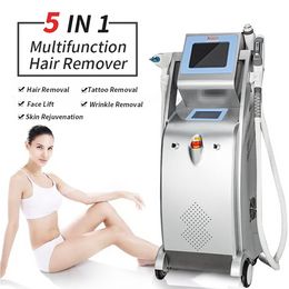 OPT HR IPL laser machine Super Hair Removal Q Switch Nd Yag Laser Tattoo Removal with Pure Sapphire