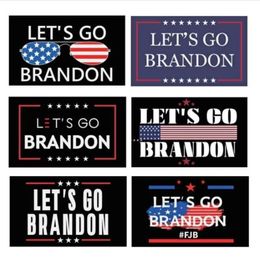 DHL New 3*5 FT Let's go Brandon Flags Trump Election Flag Double Sided Presidential 150*90cm Wholesale
