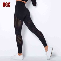 Sports Tight Tops For Women Running Yoga Pants Seamless Leggings Fitness Long Sleeve Shirts Jogging Workout Gym Clothing HGC H1221