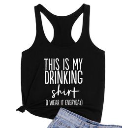 Women's Tanks & Camis This Is My Drinking Shirt Tank Top Women Sleeveless Vest Summer Vacation Casual Loose Racerback