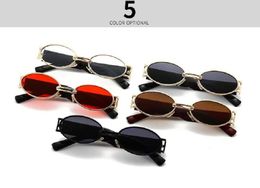 metal small sunglasses outdoor trendy men and women 6 Colours wear round cool fashion glasses modern