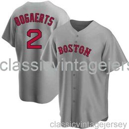 Xander Bogaerts #2 Gray Ver1 Baseball Jersey XS-6XL Stitched Men Women Youth baseball Jersey