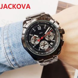 Top Full Functional Men Watches High Quality Gift Japan Quartz Movement Watch Stainless Steel Mens Wristwatches , montre de luxe orologio di lusso