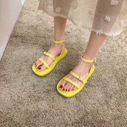 MIYEDA Women Shoes Sandals 2021 Summer Non Slip Buckle Cool Casual Flats Beach All-match Soft Comfortable Female Sandal Y0608