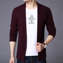 2021 New Fashion Brand T Shirts Men Cardigan Korean Trending Street Wear Tops Cool Slim Fit Long Sleeve T-Shirt Men Clothing Y0323