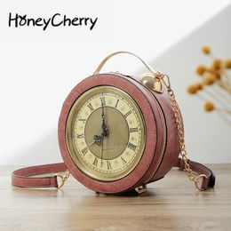 Evening Bags Modelling Of Small Round Bell With Individual Chain In The Kind Women's Bag Hand-held Slant Clock 2021