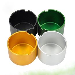 Aluminium ashtrays multicolor optional household thickened windproof metal ashtray for smoking