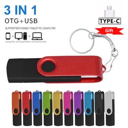 Usb2.0 pendrive OTG USB flash drives for SmartPhone/Tablet/PC 8GB 16GB 32GB 64GB 128GB cle stick High speed pen drive