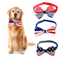 Dog Bow Tie Puppy Dog Cat Bowties Neckties Fashion Pet Supplies for American Independence Day Pet Supplies 300pcs