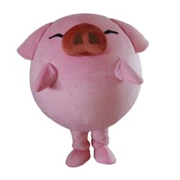 Festival Dress pink pig Sunglass Mascot Costume Halloween Christmas Fancy Party Dress Advertising Leaflets Clothings Carnival Unisex Adults Outfit