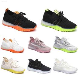 breathable women running shoes Colour white black pink green yellow womens outdoor sport sneakers size 36-40