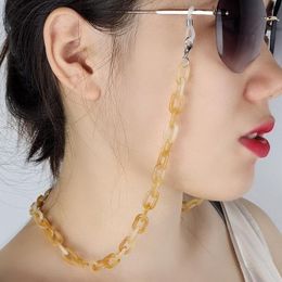 Sunglasses Frames Stylish Acrylic Chain Women Eyeglasses Hanging Neck Lanyards Straps Resin Glasses Strap