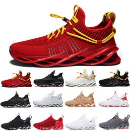 Wholesale Non-Brand men women running shoes Blade slip on black white red Grey Terracotta Warriors mens gym trainers outdoor sports sneakers