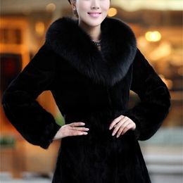 women's Real genuine natural rabbit fur coat fur collar girl's fashion fur jacket outwear custom any size 211129