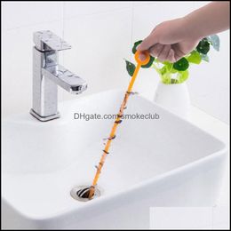 Other Home & Garden Kitchen Plumbing Dredge Hook Sewer Hair Cleaner Sink Toilet Plug Cleaning 1Pc Drop Delivery 2021 Wvy7I