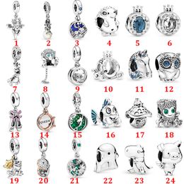 2022 New Arrival 925 Sterling Silver Cute tree man owl letter O crown string pendant Charm Beads Fit Pandora Bracelet Silver 925 Jewellery Gift