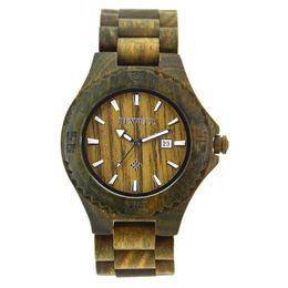Wristwatches BEWELL W023B Sell Men Wood Watch Quartz Watches Wooden Band Calendar Luxury Male Dress Relogio Masculino