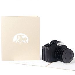 Greeting Cards 3D Up Card SLR Cameras Happy Birthday Valentine Easter Thank You Au31 21 Drop