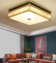 LED Light Home Modern Gold copper Ceiling Lamp Round Square Living Room Bedroom Kitchen indoor lighting