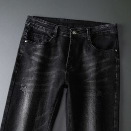 Autumn's Men's Jeans pantaloni in cotone elastico dritto elastico Italia Ferraga marchio Busin pantaloni classici in stile denim maschio251q